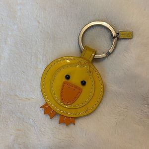 Coach ducky key ring